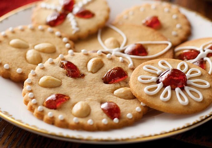 Iced Lebkuchen Biscuits