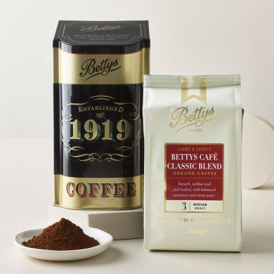 Bettys Café Classics Ground Coffee & Coffee Caddy