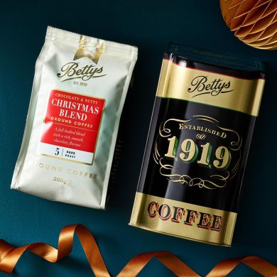 Bettys Coffee Caddy & Christmas Blend