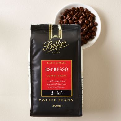 Bettys Espresso Coffee Beans 200g