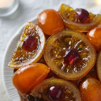 Jewelled Fruits Christmas Cake