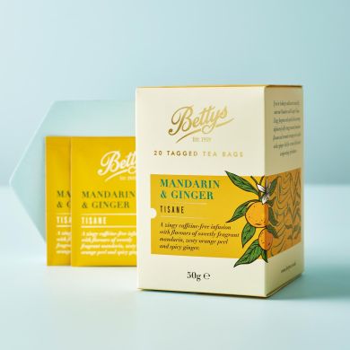 Bettys Mandarin & Ginger Tisane 20 Tea Bags