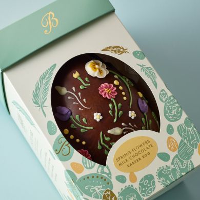 Spring Flowers Milk Chocolate Easter Egg