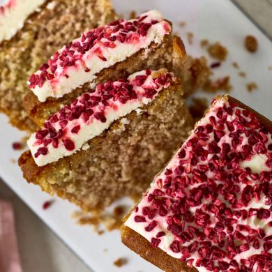 Raspberry & Vanilla Loaf Cake 