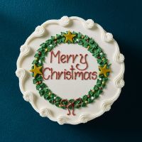 Royal Iced Merry Christmas Cake